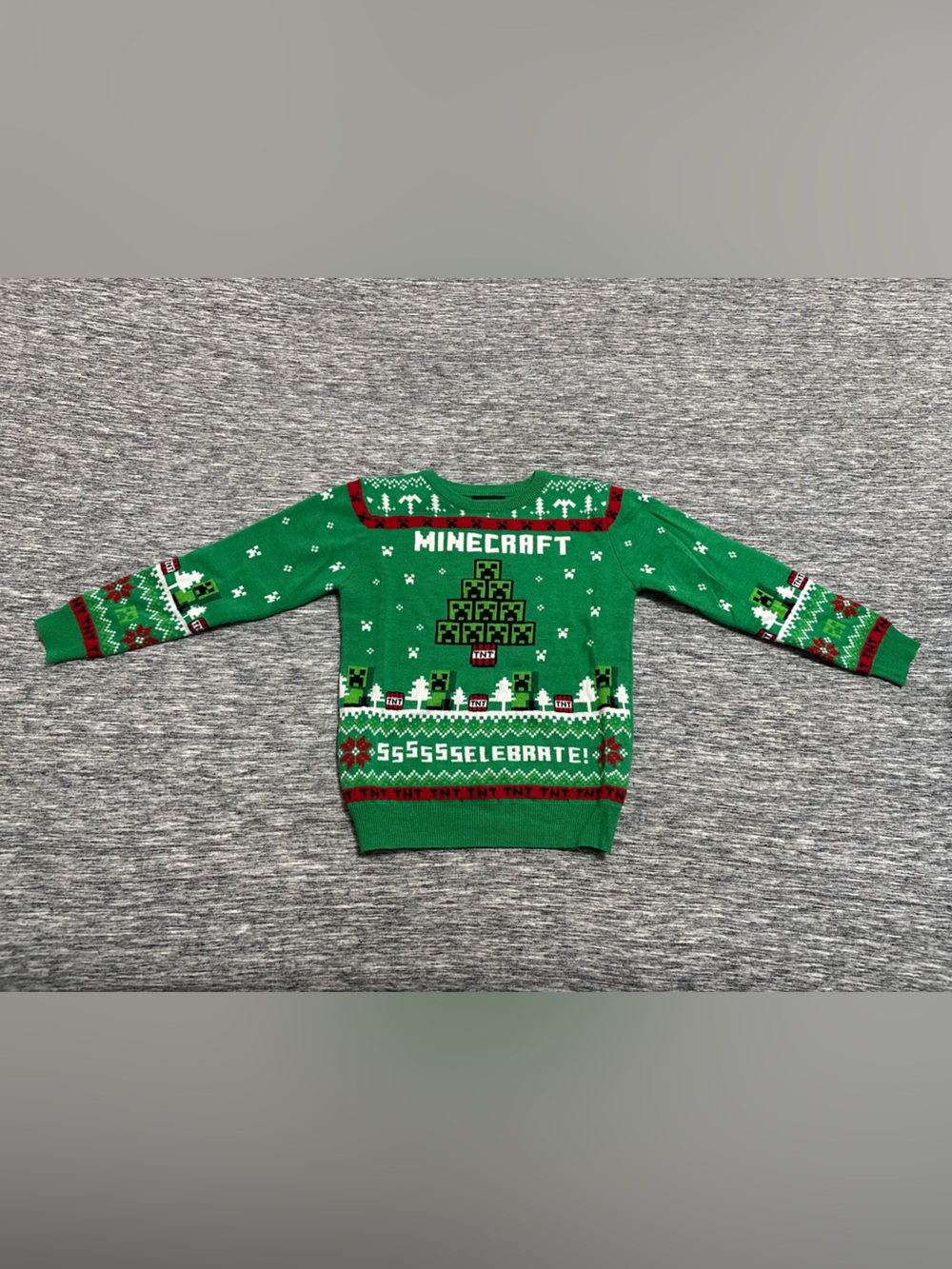Minecraft Ugly Christmas Sweater Size Boys 8/9